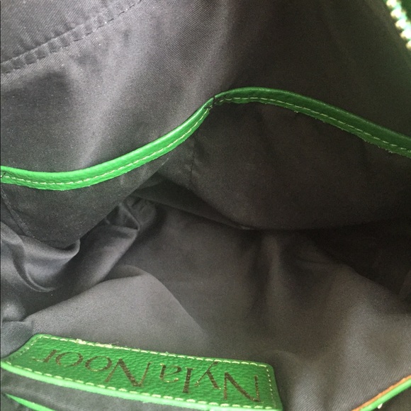 Nyla Noor Handbag Leather Forest Green - Picture 9 of 10